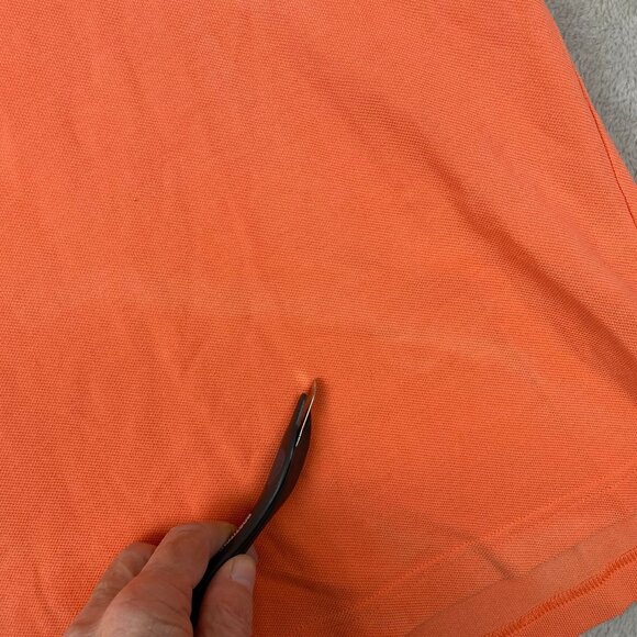 Brooks Brothers Mens Polo Shirt M Orange Performance 100% Cotton Original Fit Em - Picture 6 of 13
